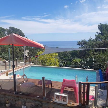 Haut De Villa Au Mont St Clair Vue Exceptionnelle Mer Et Foret Terrasses, Piscine, Petanque, Solarium Prives Sète Eksteriør billede