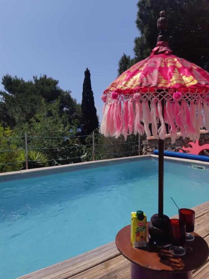 Haut De Villa Au Mont St Clair Vue Exceptionnelle Mer Et Foret Terrasses, Piscine, Petanque, Solarium Prives Sète Eksteriør billede