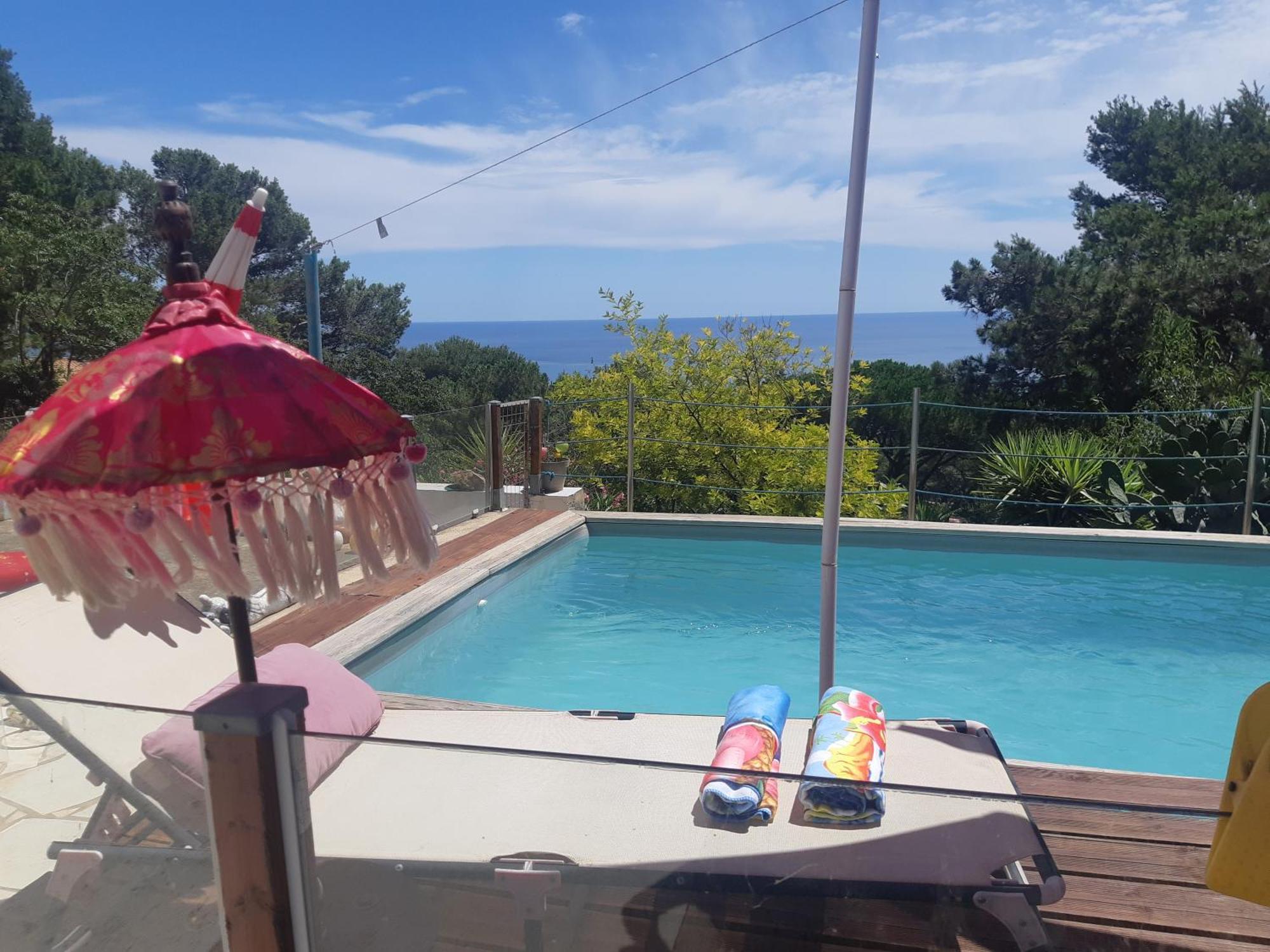 Haut De Villa Au Mont St Clair Vue Exceptionnelle Mer Et Foret Terrasses, Piscine, Petanque, Solarium Prives Sète Eksteriør billede